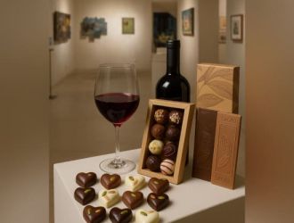 Arte y sabor: vino, bombones artesanos y recorrido por galería de arte