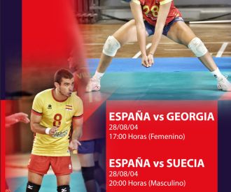 Partidos de Clasificación para el Campeonato de Europa: España - Georgia  y España - Suecia (Masculino - 20.00)