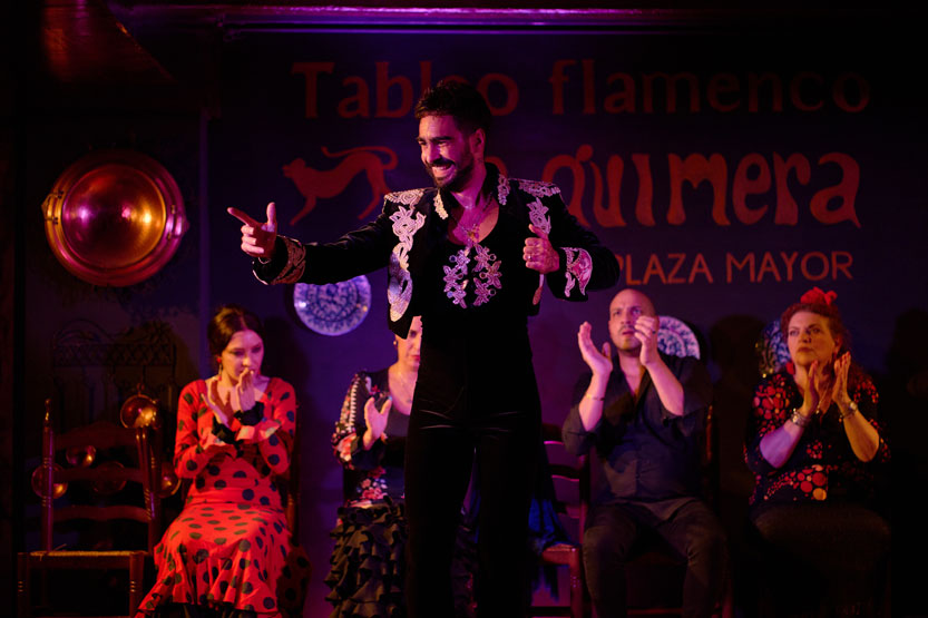 Espectáculo flamenco en el Tablao La Quimera