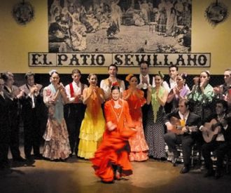 Patio Sevillano: Espectáculo flamenco con degustación