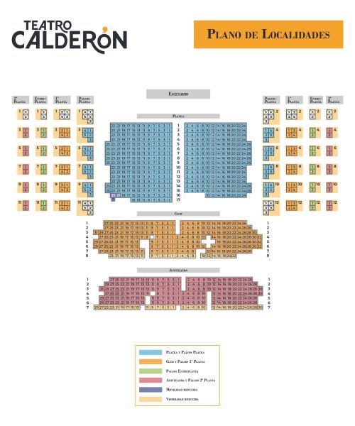 plano distribución de butacas