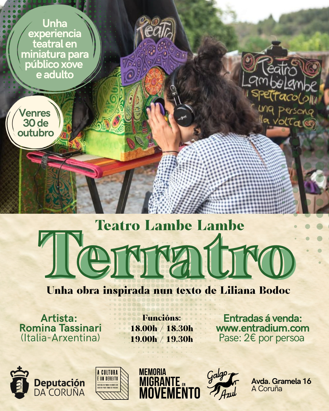 Terratro - Microteatro Lambe Lambe (30/10, 18h) - A Coruña