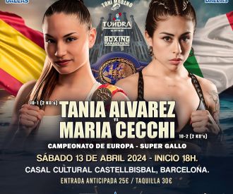 Campeonato Europa Super Gallo - Tania Alvarez vs Maria Cecchi