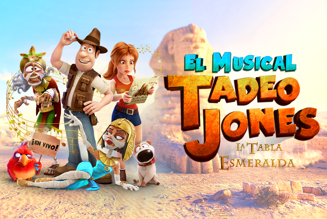 Entradas Tadeo Jones la Tabla Esmeralda, el Musical 2024