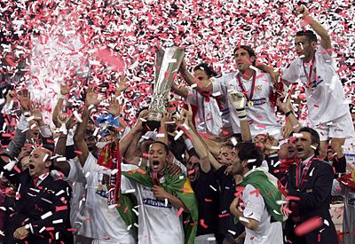 Fanion Officiel Finale Coupe UEFA 2006-07 Sevilla FC Vs RCD Espanyol Barcelone