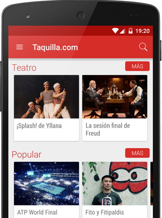 Taquilla.com Aplicaci&oacute;n m&oacute;vil Android y iPhone - 
